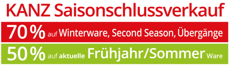 KANZ Saisonschlussverkauf